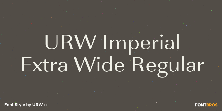 URW Imperial Extra Wide Regular Poster