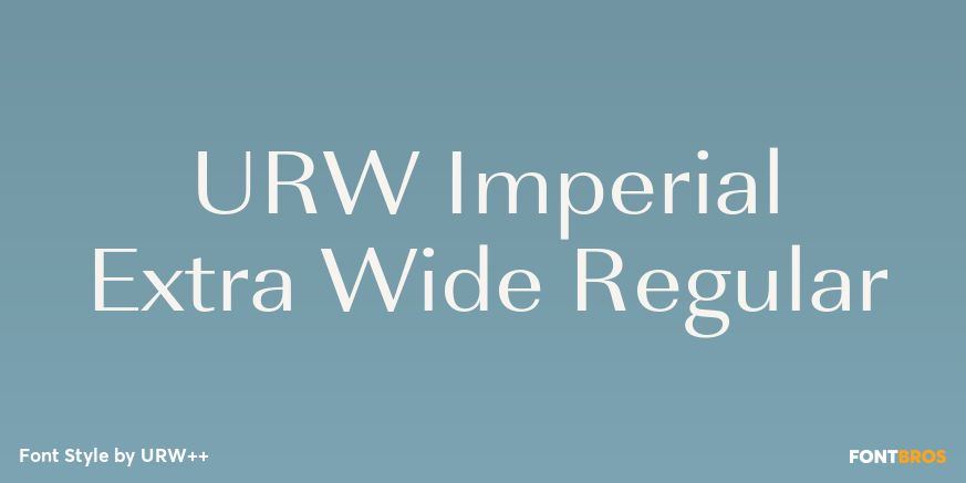 URW Imperial Extra Wide Regular Poster
