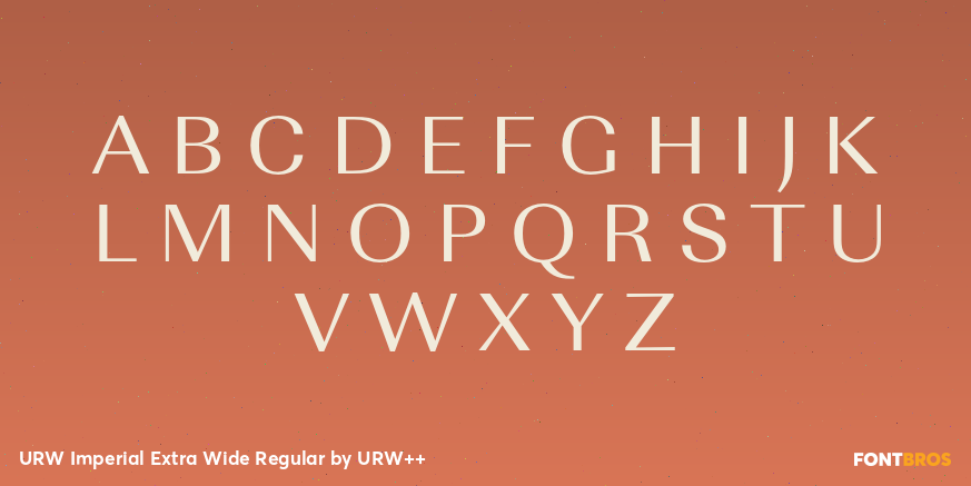 URW Imperial Extra Wide Regular Font Poster #1