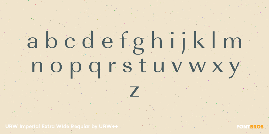 URW Imperial Extra Wide Regular Font Poster #1