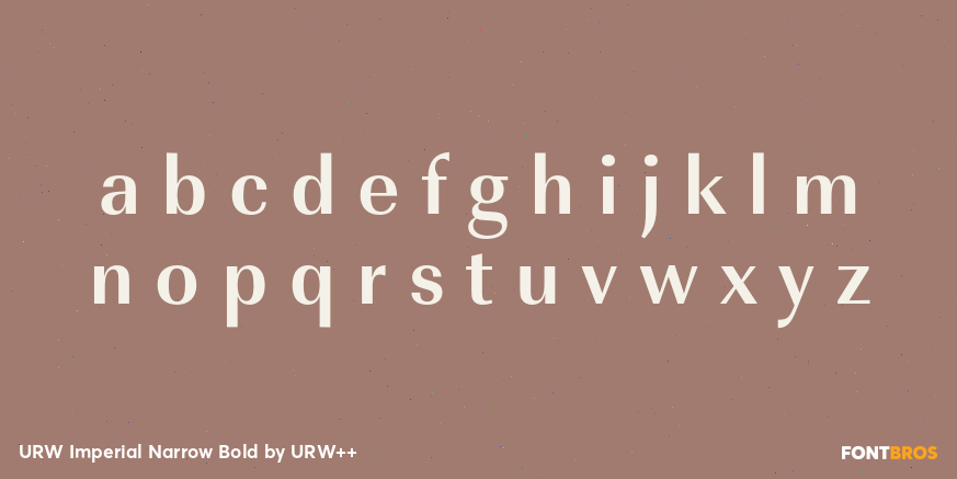 URW Imperial Narrow Bold Font Poster #3