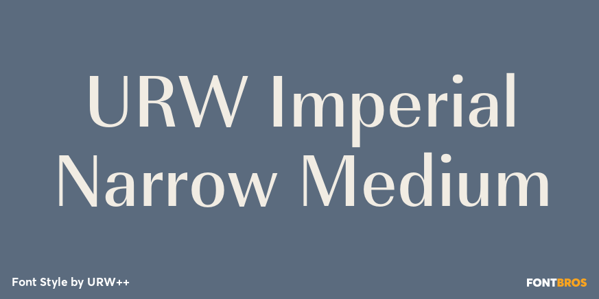 URW Imperial Narrow Medium Poster