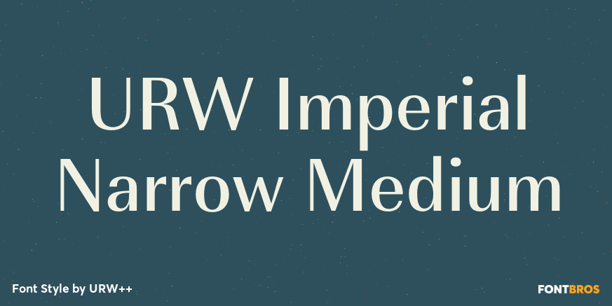 URW Imperial Narrow Medium Poster