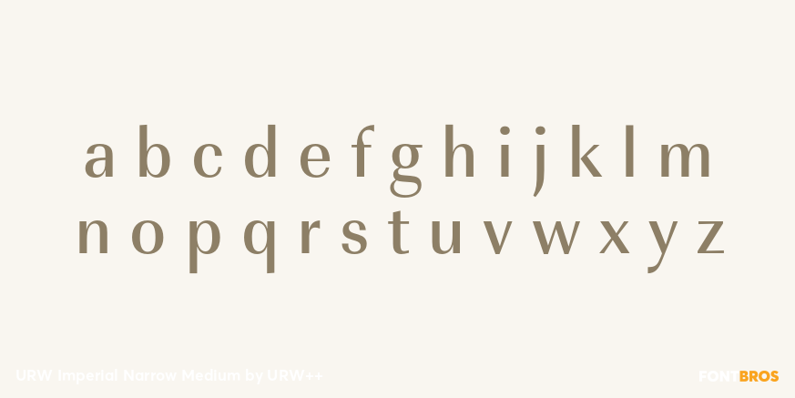 URW Imperial Narrow Medium Font Poster #1