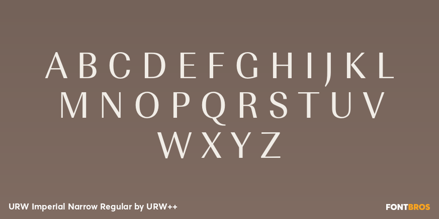 URW Imperial Narrow Regular Font Poster #2