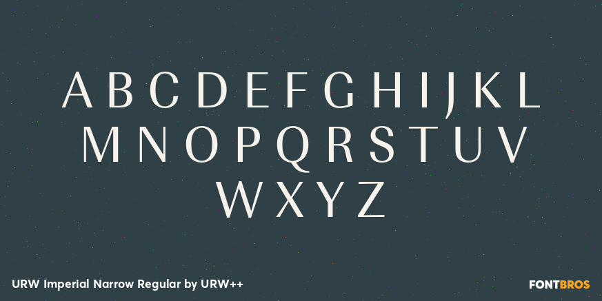 URW Imperial Narrow Regular Font Poster #1