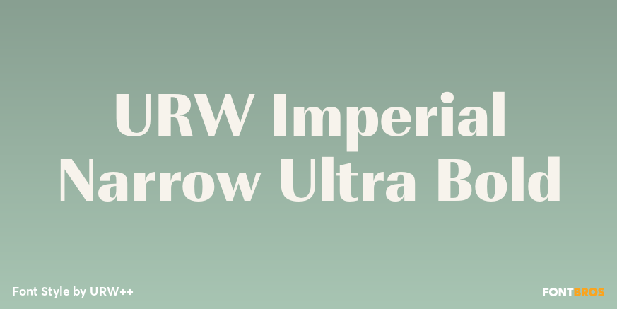 URW Imperial Narrow Ultra Bold Poster