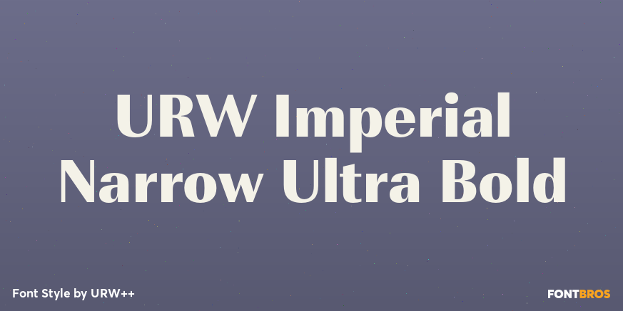 URW Imperial Narrow Ultra Bold Poster