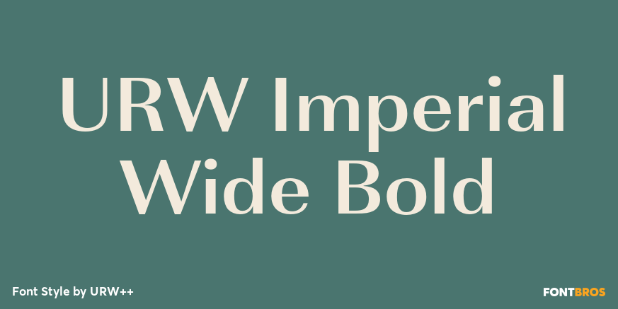 URW Imperial Wide Bold Poster