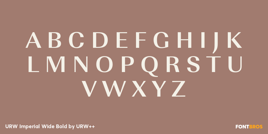 URW Imperial Wide Bold Font Poster #1