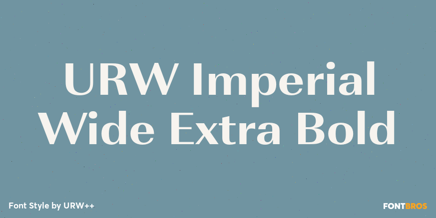 URW Imperial Wide Extra Bold Poster