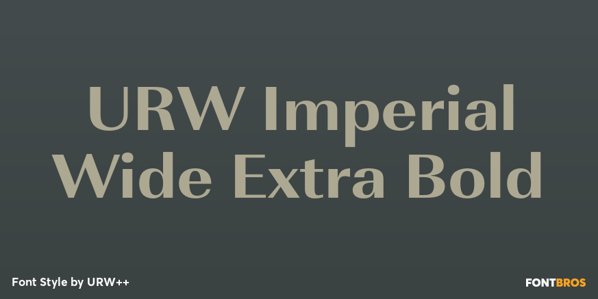 URW Imperial Wide Extra Bold Poster