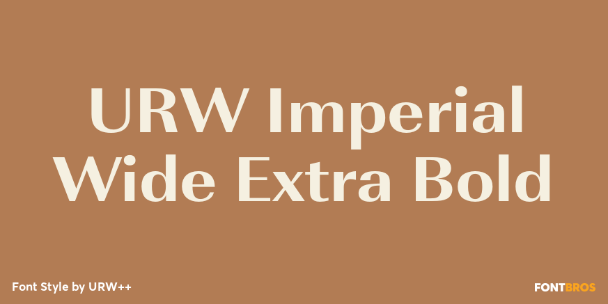 URW Imperial Wide Extra Bold Poster