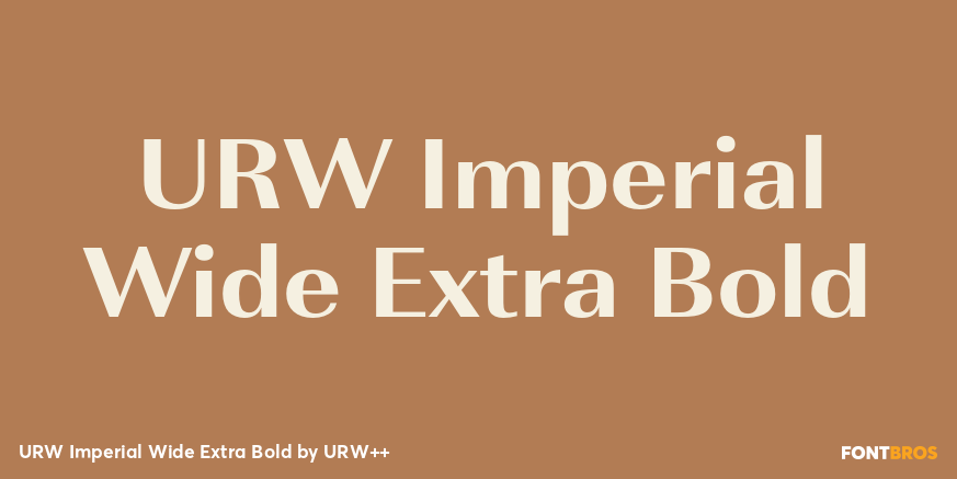 URW Imperial Wide Extra Bold Poster