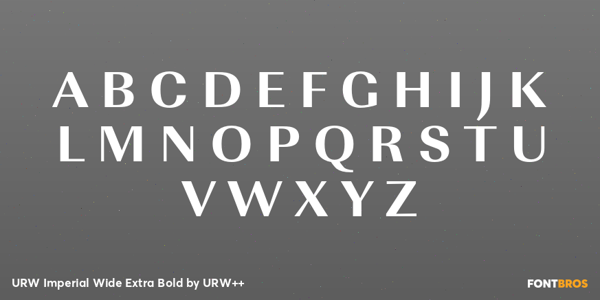URW Imperial Wide Extra Bold Font Poster #1