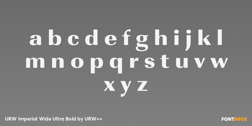 URW Imperial Wide Ultra Bold Font Poster #3