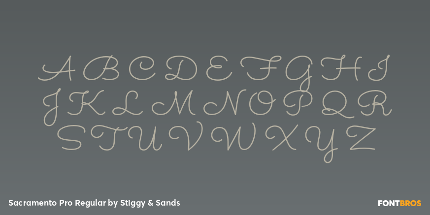 Sacramento Pro Regular Font Poster #2