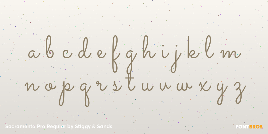 Sacramento Pro Regular Font Poster #3