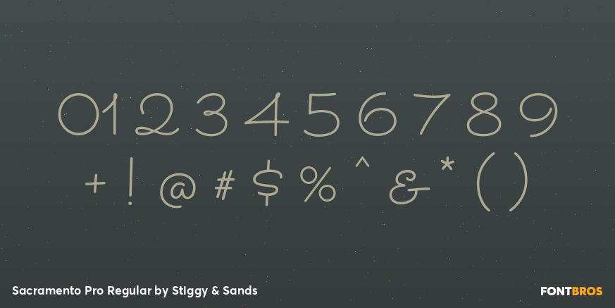 Sacramento Pro Regular Font Poster #4