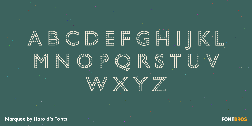 Marquee Font Poster #3