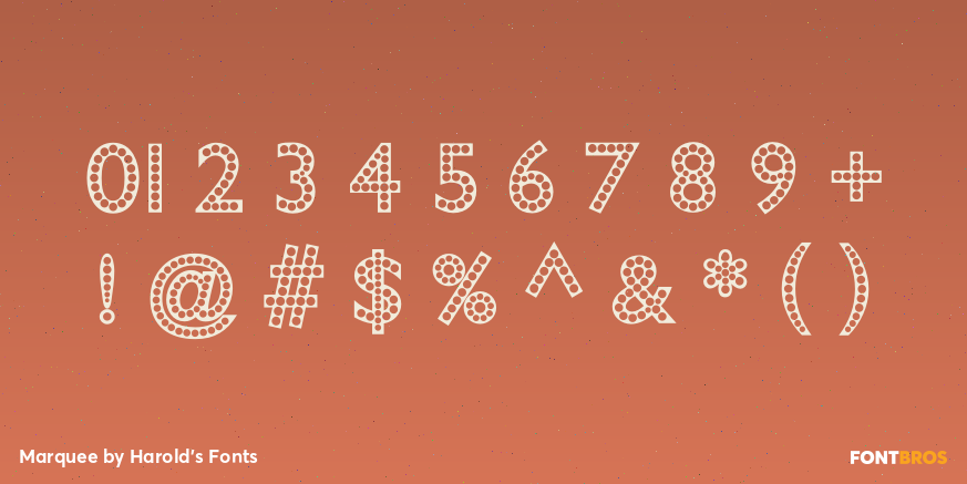 Marquee Font Poster #4