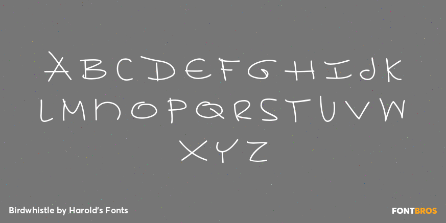 Birdwhistle Font Poster #2