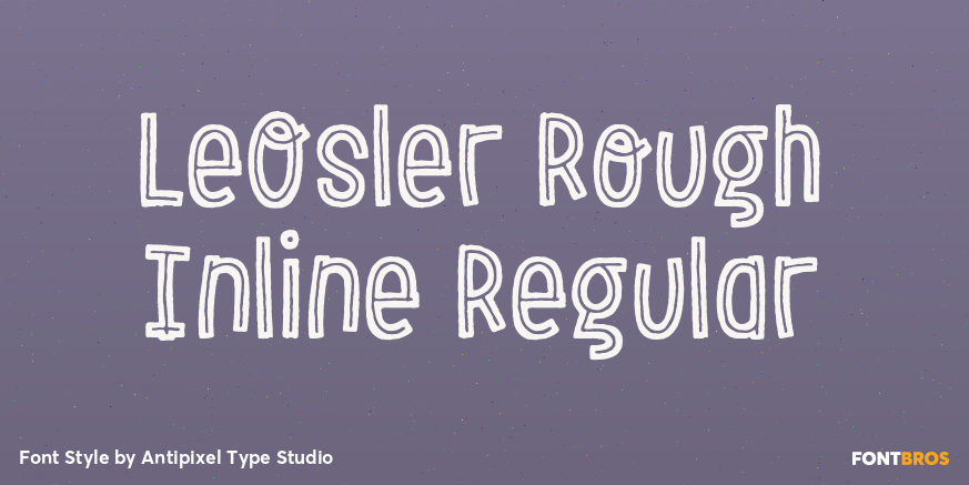 LeOsler Rough Inline Regular Poster