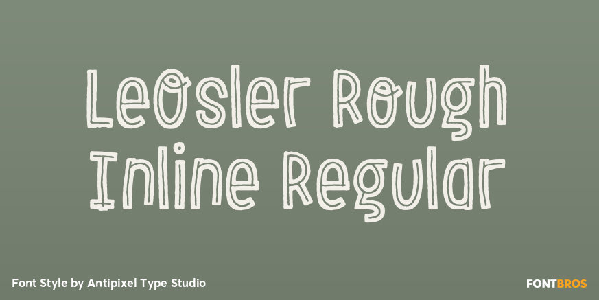 LeOsler Rough Inline Regular Poster