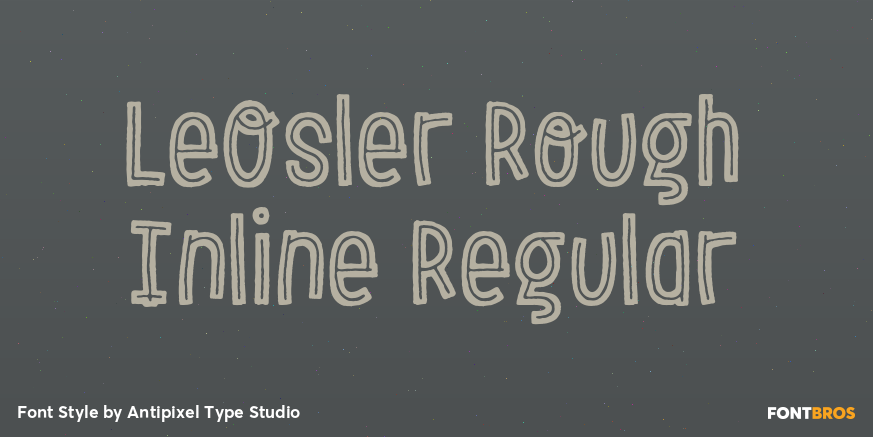LeOsler Rough Inline Regular Poster