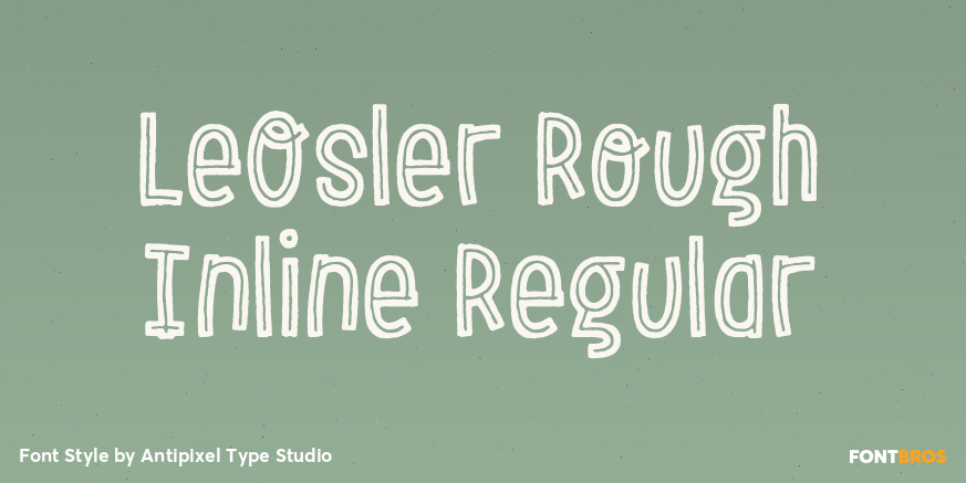 LeOsler Rough Inline Regular Poster