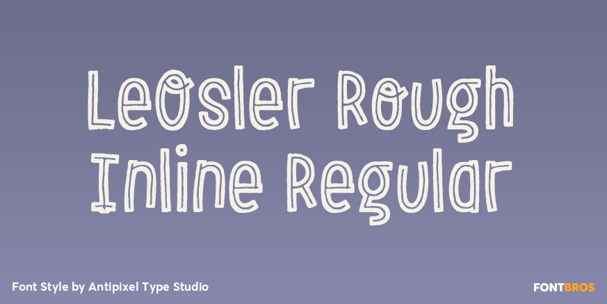 LeOsler Rough Inline Regular Poster