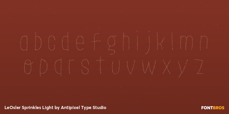 LeOsler Sprinkles Light Font Poster #3