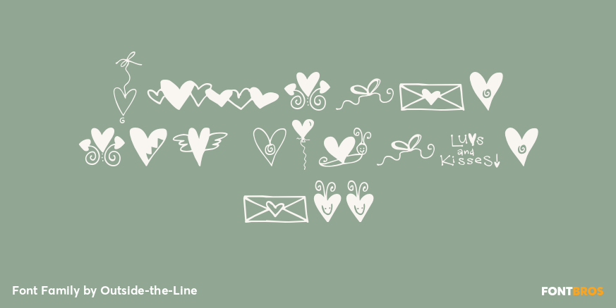 Hearts and Swirls Too Poster