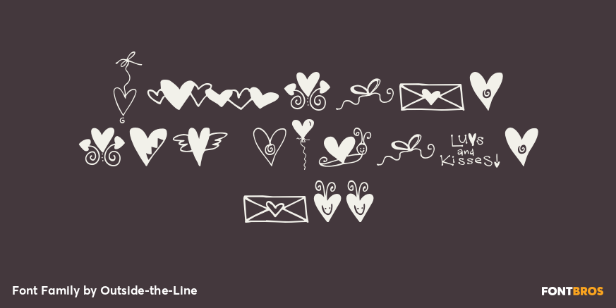 Hearts and Swirls Too Poster