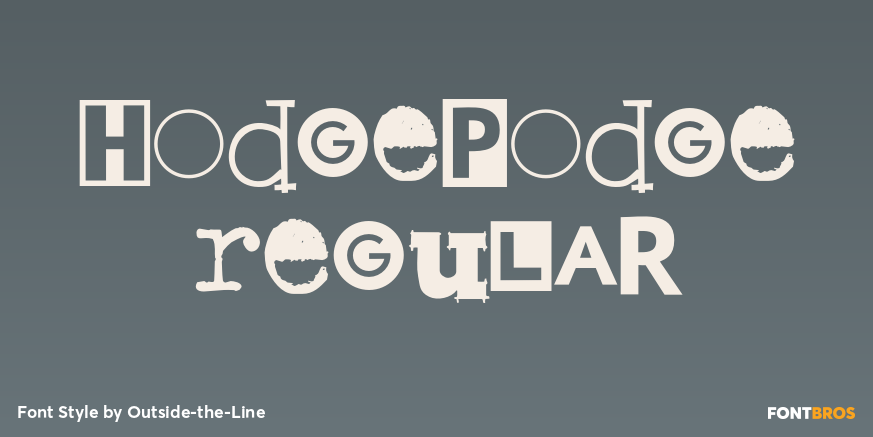 Hodgepodge Regular Font Poster #1