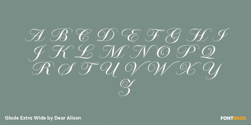 Glade Extra Wide Font Poster #1