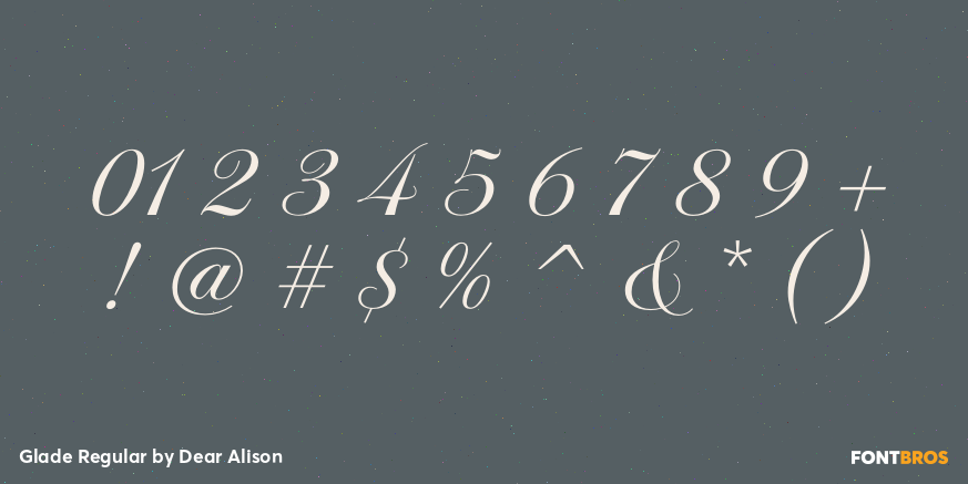 Glade Regular Font Poster #1