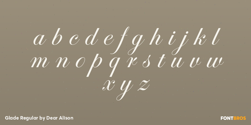 Glade Regular Font Poster #3