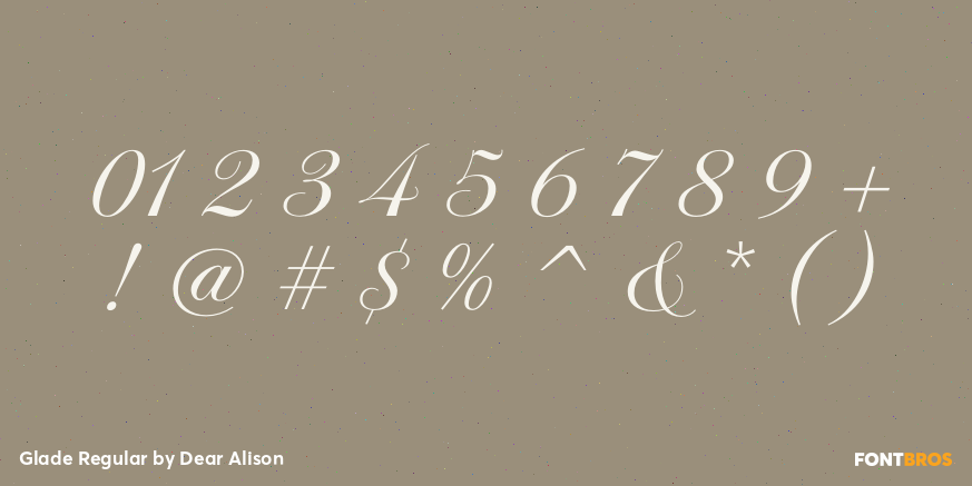 Glade Regular Font Poster #4