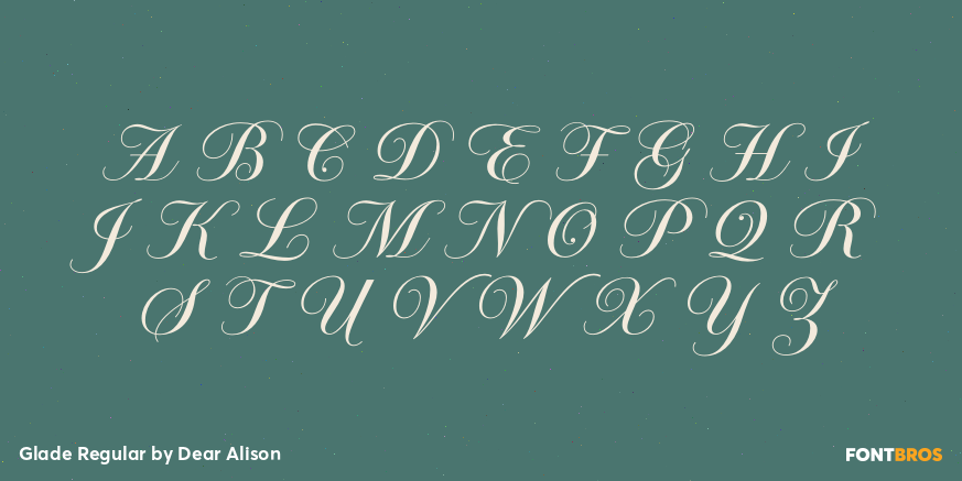 Glade Regular Font Poster #1