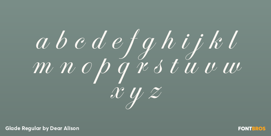 Glade Regular Font Poster #1