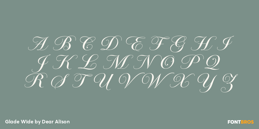 Glade Wide Font Poster #2