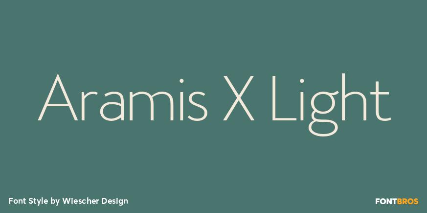 Aramis X Light Font Poster #1
