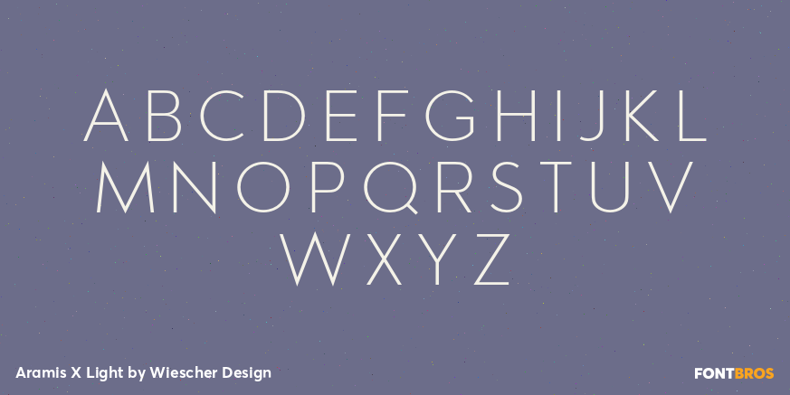 Aramis X Light Font Poster #1