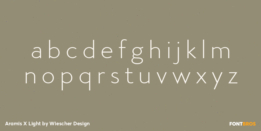 Aramis X Light Font Poster #1