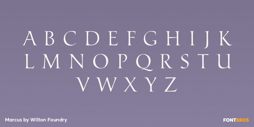 Marcus Font Poster #2