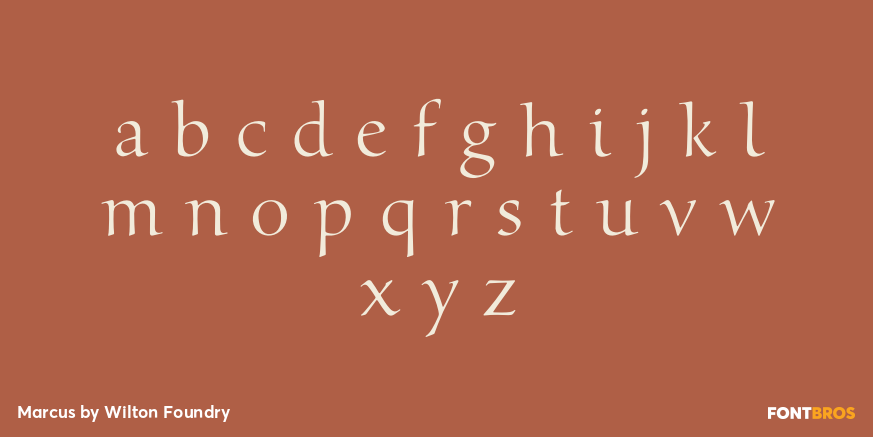 Marcus Font Poster #3