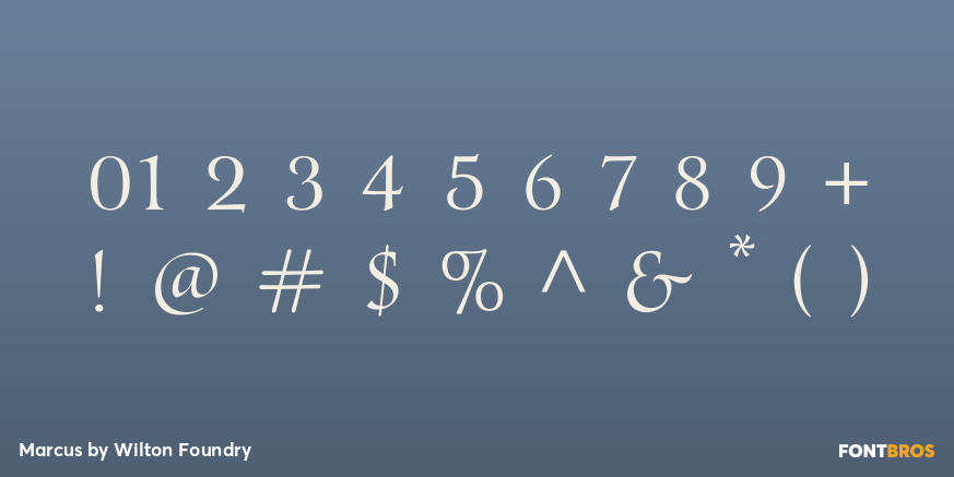 Marcus Font Poster #4