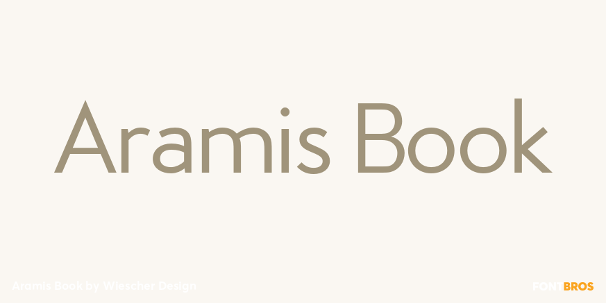 Aramis Book Font Poster #1