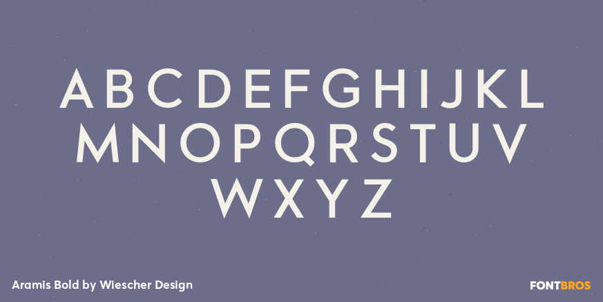 Aramis Bold Font Poster #2